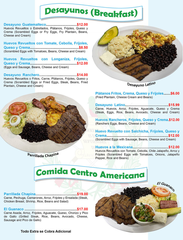 Restaurante El Quetzal Auténtica Comida Guatemalteca 